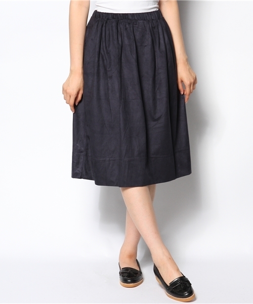 MYSELF ABAHOUSE(マイセルフアバハウス)の「タックギャザーSK(スカート・レディース・アイボリー/ベージュ/ブラウン系その他/ネイビー・FREE)」の13枚目の写真