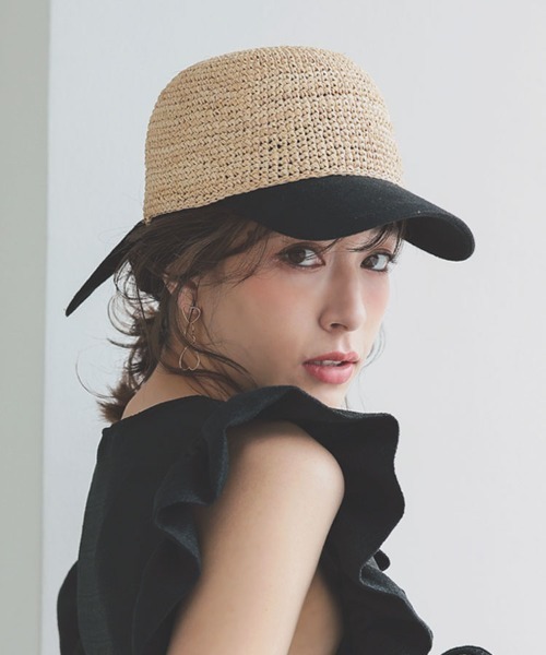 DONOBAN（ドノバン）の「バックリボンキャップ（キャップ・レディース・ブラック/ベージュ/ホワイト・ONESIZE）」の10枚目の写真