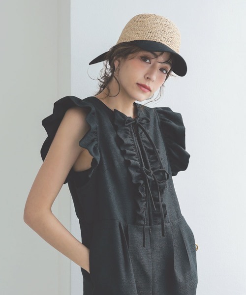 DONOBAN（ドノバン）の「バックリボンキャップ（キャップ・レディース・ブラック/ベージュ/ホワイト・ONESIZE）」の11枚目の写真