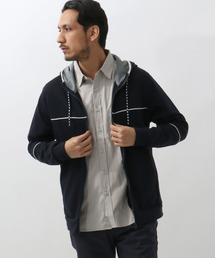 パイピングZIPパーカー