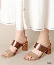 RANDA | CAMILLE BIS RANDA/バイカラーベルトサンダル(サンダル)