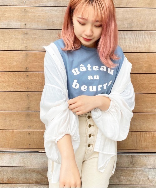 apres jour（アプレジュール）の「シアー袖ボリュームシャツ【ZOZOTOWN限定アイテム】（シャツ/ブラウス・レディース・ライトブルー/オフホワイト/ミント/ライトベージュ・フリー）」の7枚目の写真