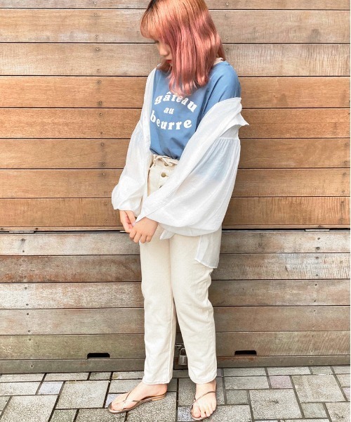 apres jour（アプレジュール）の「シアー袖ボリュームシャツ【ZOZOTOWN限定アイテム】（シャツ/ブラウス・レディース・ライトブルー/オフホワイト/ミント/ライトベージュ・フリー）」の10枚目の写真