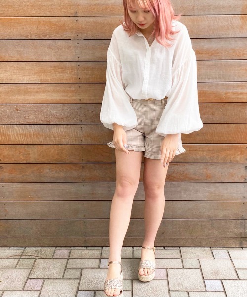 apres jour（アプレジュール）の「シアー袖ボリュームシャツ【ZOZOTOWN限定アイテム】（シャツ/ブラウス・レディース・ライトブルー/オフホワイト/ミント/ライトベージュ・フリー）」の13枚目の写真