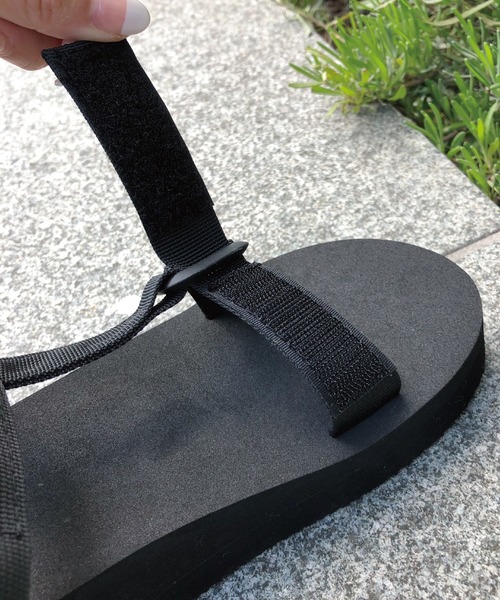 meJane（ミージェーン）の「スポーツサンダル/軽量＆柔らかいソール（サンダル・レディース・ブラック・S/M/L）」の6枚目の写真