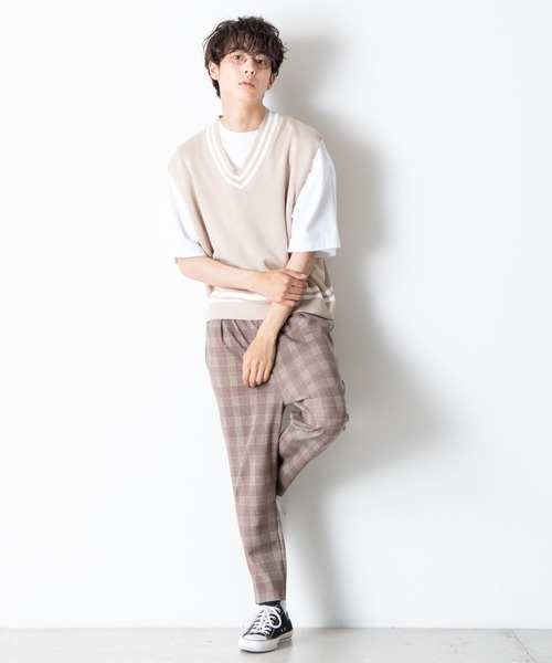 WEGO（ウィゴー）の「WEGO/ルームスラックスパンツ（スラックス・メンズ・グレー系その他2/ブラウン系その他2・MEDIUM/LARGE）」の5枚目の写真