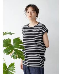 脇タックフレンチスリーブカットプルオーバー ○*