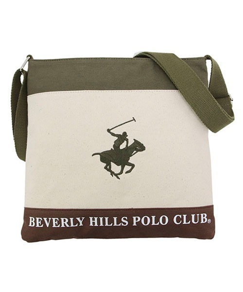 【BEVERLY HILLS POLO CLUB/ビバリーヒルズポロクラブ 】フェイクレザー ビッグショルダーバッグ