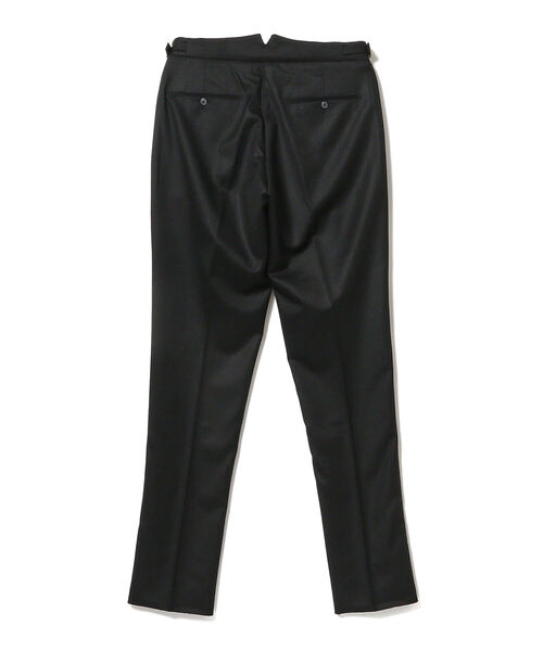 BERWICH scotch ブラック BERWICH SCOTCH リネン ソリッド スラックス