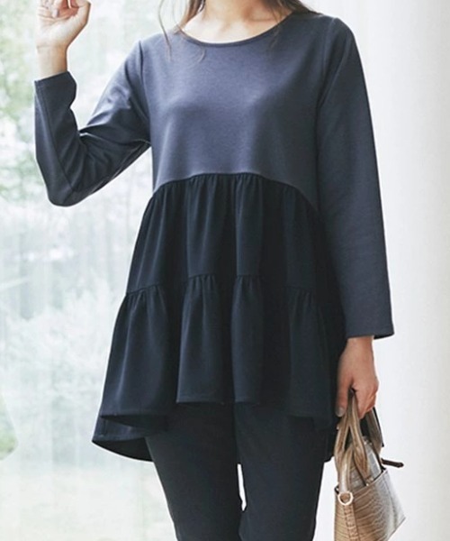 セール 優木まおみさんコラボティアードトップス Tシャツ カットソー Nostalgia アンドドットノスタルジア のファッション通販 Zozotown