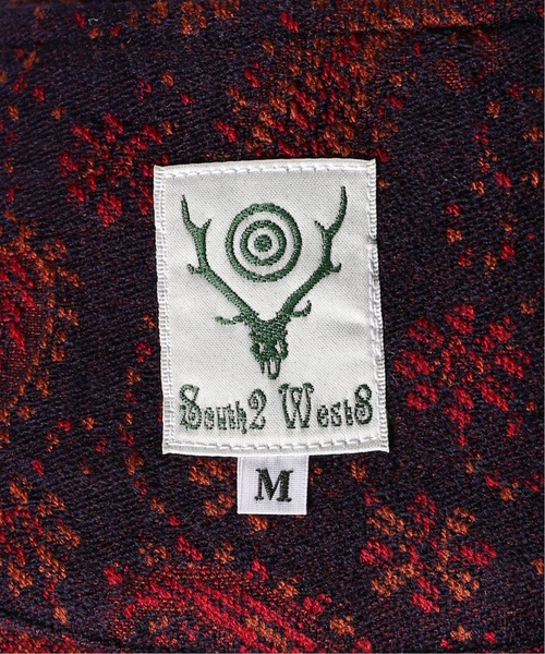 V Neck Army Shirt - Batik Pt.【返品・交換不可】 / Indian