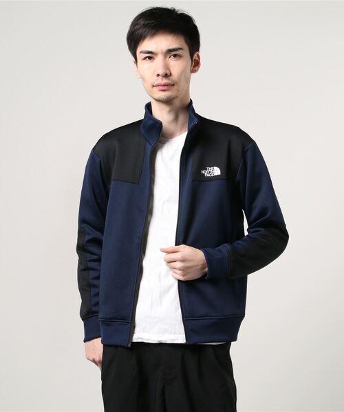 THE NORTH FACE(ザノースフェイス)/JERSEY JACKET(ジャージジャケット)/ストレッチスタンドカラー/NT11950/Lサイズ/レッド×ブラック THE NORTH FACE(ザノースフェイス) サイズ:XL JERSEY JACKET フロント
