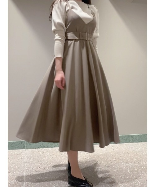 フレアボリュームジャンスカ ジャンパースカート Snidel スナイデル のファッション通販 Zozotown