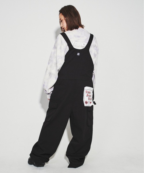 VISION STREET WEAR（ヴィジョンストリートウェア）の「VISION STREET WEAR/ヴィジョンストリートウエア オーバーオール/カーゴパンツ（サロペット/オーバーオール・メンズ・ブラック/サックスブルー/アイボリー/チャコール・LL/M/L）」の10枚目の写真