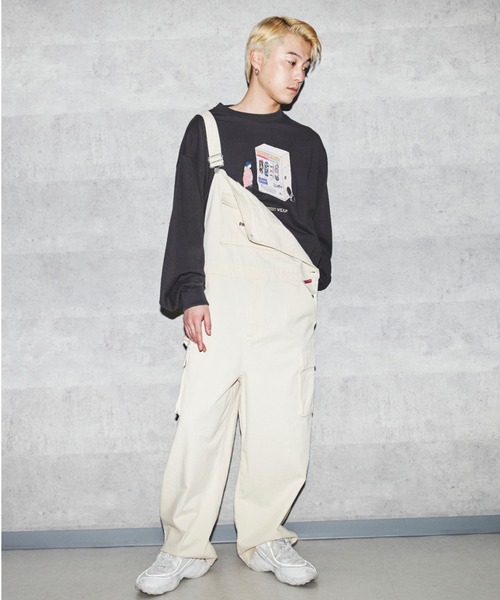 VISION STREET WEAR（ヴィジョンストリートウェア）の「VISION STREET WEAR/ヴィジョンストリートウエア オーバーオール/カーゴパンツ（サロペット/オーバーオール・メンズ・ブラック/サックスブルー/アイボリー/チャコール・LL/M/L）」の8枚目の写真