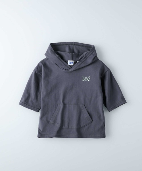 Lee（リー）の「【Lee】バックプリントTパーカー（Tシャツ/カットソー・キッズ・サックスブルー/ダークグレー・140/155/105/120/130）」の2枚目の写真