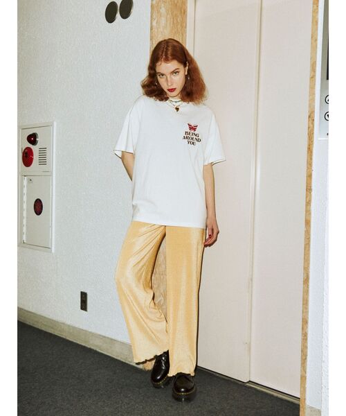 jouetie(ジュエティ)の「プリーツセットアップ(トップス&パンツSET)(Tシャツ/カットソー・レディース・オレンジ/ピンク/ブラック/ブルー/ライトグリーン・MEDIUM)」の14枚目の写真