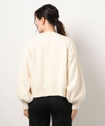 ツハルバイサマンサモスモス　かぎ針お花モチーフ付きニットカーディガン　ベージュ ツハルバイサマンサモスモス かぎ針お花モチーフ付きニット