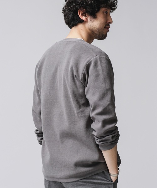 NANO universe（ナノユニバース）の「ソロテックスハーフミラノトッパーカーディガン（カーディガン/ボレロ・メンズ・ブラック/グレー/ベージュ・SMALL/LARGE/X-LARGE/MEDIUM）」の12枚目の写真