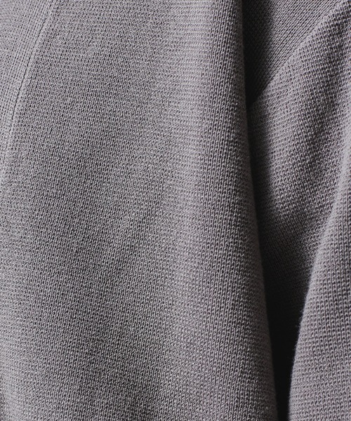 NANO universe（ナノユニバース）の「ソロテックスハーフミラノトッパーカーディガン（カーディガン/ボレロ・メンズ・ブラック/グレー/ベージュ・SMALL/LARGE/X-LARGE/MEDIUM）」の13枚目の写真