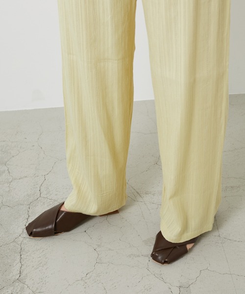 AZUL ENCANTO（アズールエンカント）の「楊柳リラックスパンツ（その他パンツ・レディース・ベージュ/ライトイエロー/ライトブラック・FREE）」の10枚目の写真