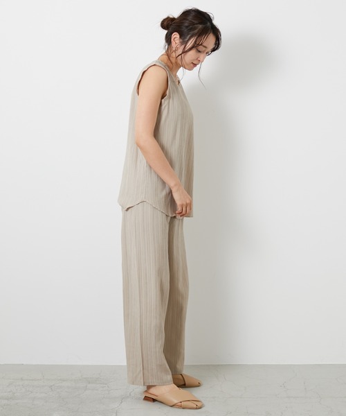 AZUL ENCANTO（アズールエンカント）の「楊柳リラックスパンツ（その他パンツ・レディース・ベージュ/ライトイエロー/ライトブラック・FREE）」の12枚目の写真