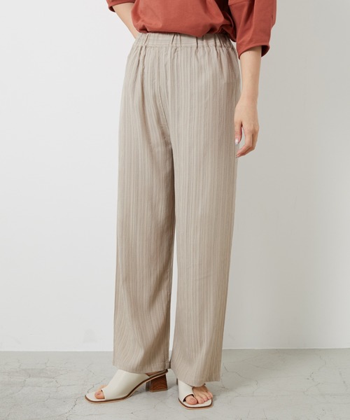 AZUL ENCANTO（アズールエンカント）の「楊柳リラックスパンツ（その他パンツ・レディース・ベージュ/ライトイエロー/ライトブラック・FREE）」の15枚目の写真