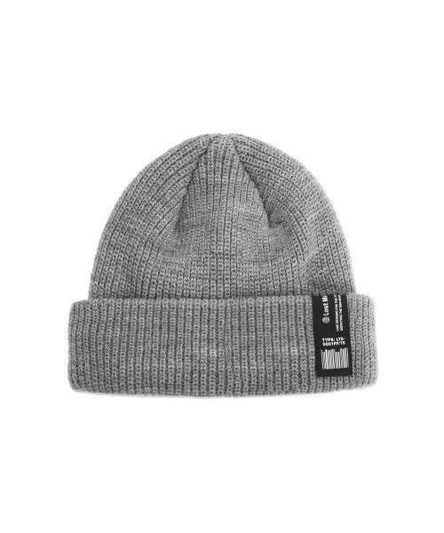 LMCの「21SSM LABEL SHORT BEANIE(ニットキャップ/ビーニー・メンズ・ブラック/グレー/イエロー・FREE)」の1枚目の写真