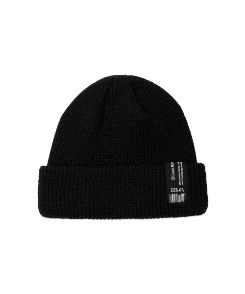 LMCの「21SSM LABEL SHORT BEANIE(ニットキャップ/ビーニー・メンズ・ブラック/グレー/イエロー・FREE)」の2枚目の写真