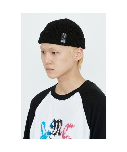 LMCの「21SSM LABEL SHORT BEANIE(ニットキャップ/ビーニー・メンズ・ブラック/グレー/イエロー・FREE)」の5枚目の写真