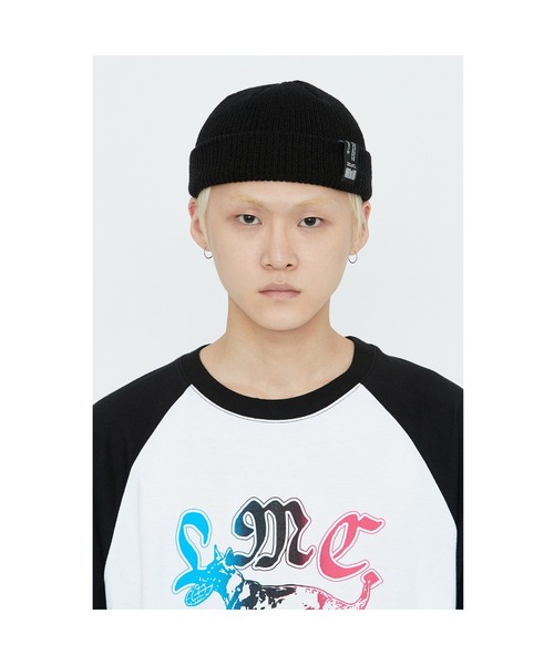 LMCの「21SSM LABEL SHORT BEANIE(ニットキャップ/ビーニー・メンズ・ブラック/グレー/イエロー・FREE)」の8枚目の写真