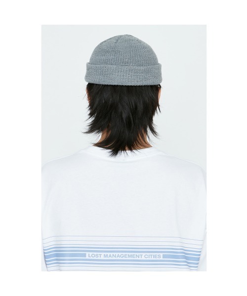 LMCの「21SSM LABEL SHORT BEANIE(ニットキャップ/ビーニー・メンズ・ブラック/グレー/イエロー・FREE)」の9枚目の写真