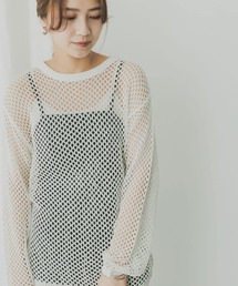 KBF+ | KBF+　メッシュニットプルオーバー(ニット/セーター)