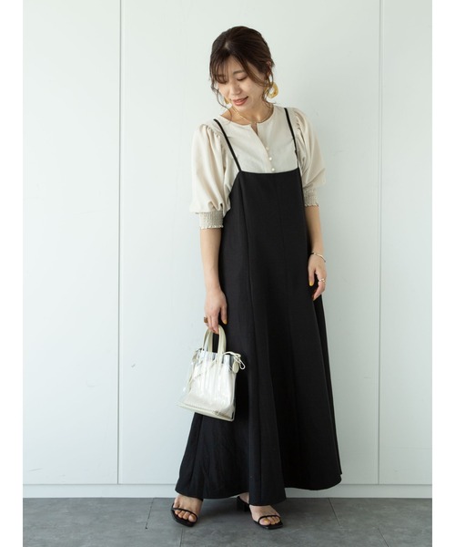 Green　Parks（グリーンパークス）の「パフスリーブブラウス＊（シャツ/ブラウス・レディース・ベージュ/ブルー/その他8・FREE）」の9枚目の写真