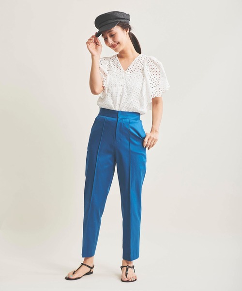 The Virgnia（ザ ヴァージニア）の「チノテーパードパンツ（その他パンツ・レディース・オフホワイト/ブルー・38/36）」の13枚目の写真