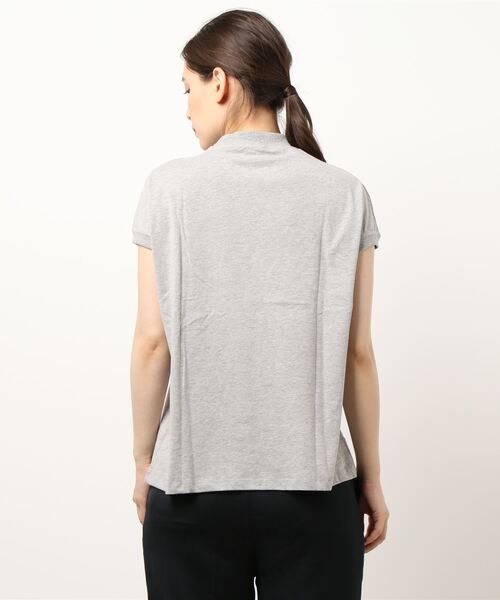 JUGLANS(ユグランス)の「☆ モックネック 刺繍Tシャツ(Tシャツ/カットソー・レディース・ブラック/ブラウン/ネイビー/ホワイト/グレー・M/L)」の7枚目の写真