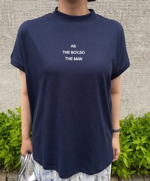 ☆ モックネック 刺繍Ｔシャツ