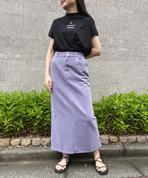 JUGLANS(ユグランス)の「☆ モックネック 刺繍Tシャツ(Tシャツ/カットソー・レディース・ブラック/ブラウン/ネイビー/ホワイト/グレー・M/L)」の19枚目の写真