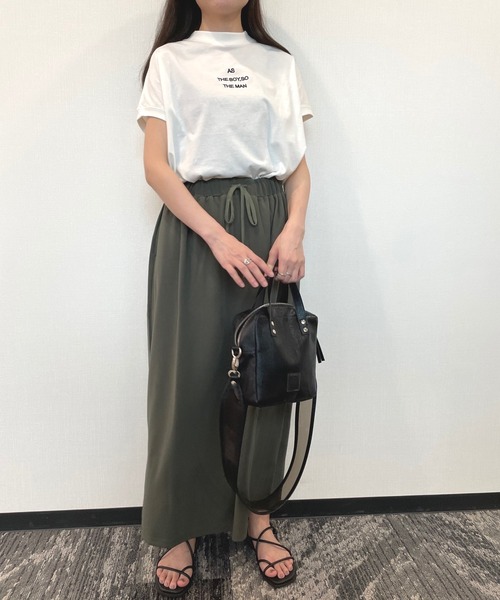 JUGLANS(ユグランス)の「☆ モックネック 刺繍Tシャツ(Tシャツ/カットソー・レディース・ブラック/ブラウン/ネイビー/ホワイト/グレー・M/L)」の17枚目の写真