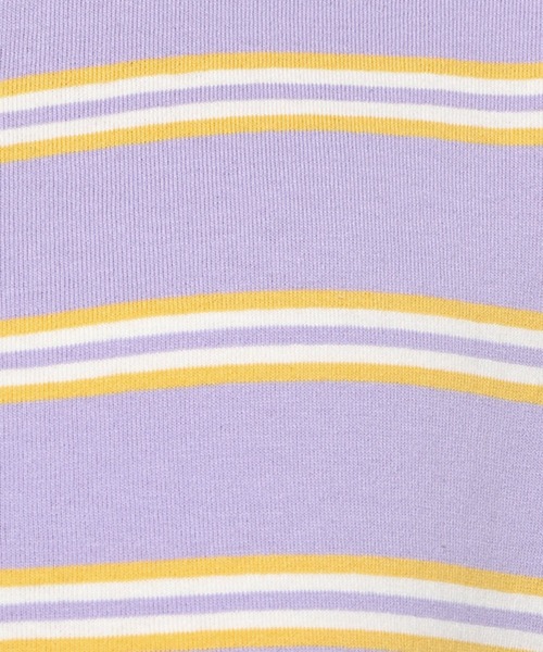 studio CLIP(スタディオクリップ)の「【低身長向けアイテム/WEB限定】ボーダーラガーワンピース(ワンピース・レディース・ブルー/ラベンダー・FREE)」の16枚目の写真