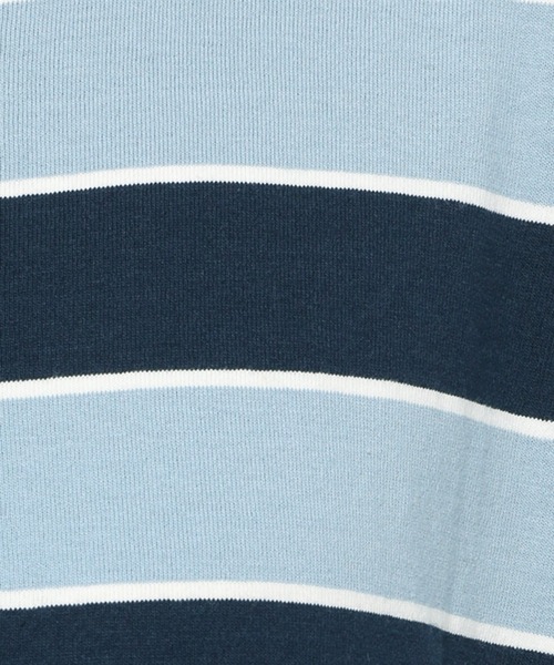 studio CLIP(スタディオクリップ)の「【低身長向けアイテム/WEB限定】ボーダーラガーワンピース(ワンピース・レディース・ブルー/ラベンダー・FREE)」の17枚目の写真