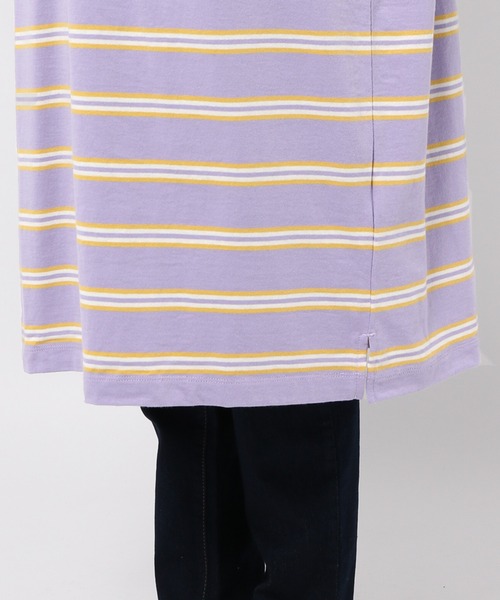 studio CLIP(スタディオクリップ)の「【低身長向けアイテム/WEB限定】ボーダーラガーワンピース(ワンピース・レディース・ブルー/ラベンダー・FREE)」の14枚目の写真