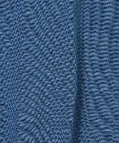ESTNATION（エストネーション）の「ESTNATION / ウォッシャブルシルク半袖ニットTシャツ（ニット/セーター・メンズ・ブラック/チャコールグレー/ブルー・SMALL/LARGE/MEDIUM）」の5枚目の写真