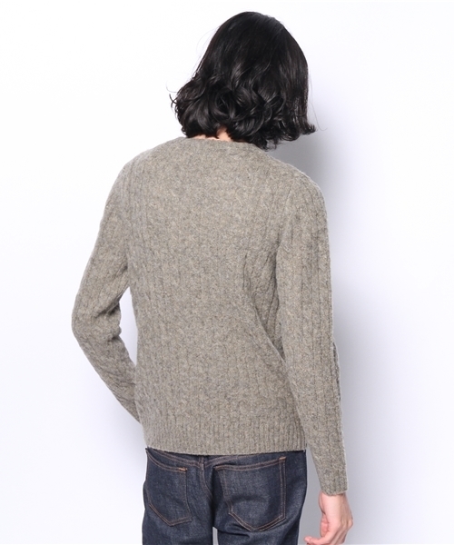 JOURNAL STANDARD（ジャーナルスタンダード）の「シェットランドケーブル クルーネックニット #○（ニット/セーター・メンズ・グレー/ブラック/ベージュ/アイボリー・MEDIUM/LARGE）」の11枚目の写真