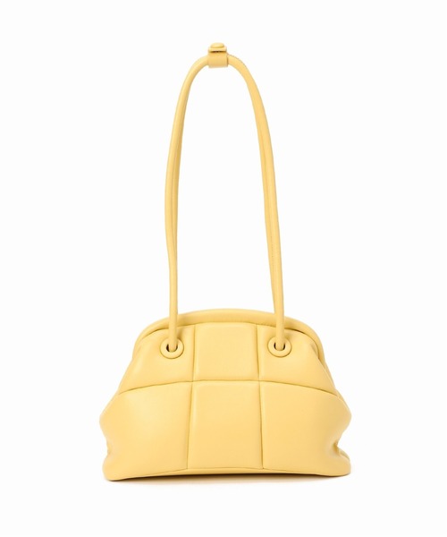 SLOBE IENA（スローブイエナ）の「【ADD CULUMN/アドカラム】PUFF CLASPショルダーバッグ◆（ショルダーバッグ・レディース・ホワイト/イエロー・FREE）」の7枚目の写真
