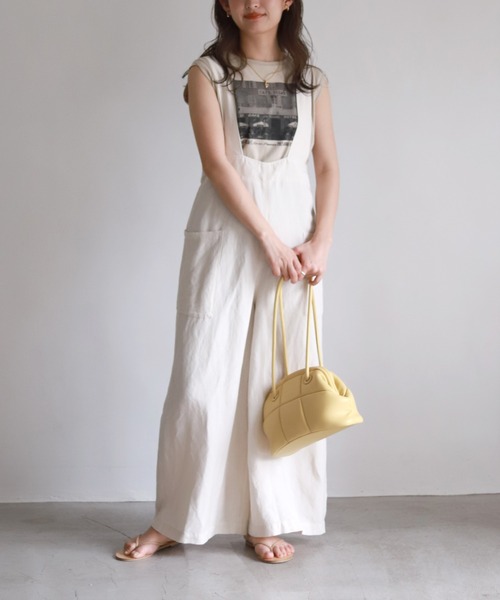 SLOBE IENA（スローブイエナ）の「【ADD CULUMN/アドカラム】PUFF CLASPショルダーバッグ◆（ショルダーバッグ・レディース・ホワイト/イエロー・FREE）」の18枚目の写真