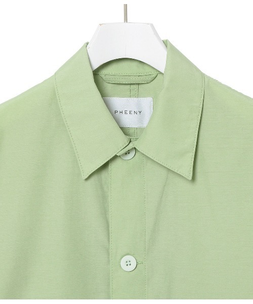 PHEENY（フィーニー）の「【PHEENY】Nylon cotton grosgrain coverall jacket（その他アウター・レディース・グリーン/ピンク・FREE）」の6枚目の写真