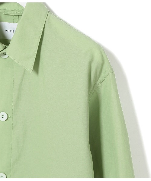 PHEENY（フィーニー）の「【PHEENY】Nylon cotton grosgrain coverall jacket（その他アウター・レディース・グリーン/ピンク・FREE）」の7枚目の写真