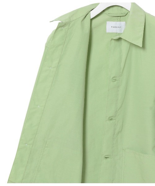PHEENY（フィーニー）の「【PHEENY】Nylon cotton grosgrain coverall jacket（その他アウター・レディース・グリーン/ピンク・FREE）」の10枚目の写真
