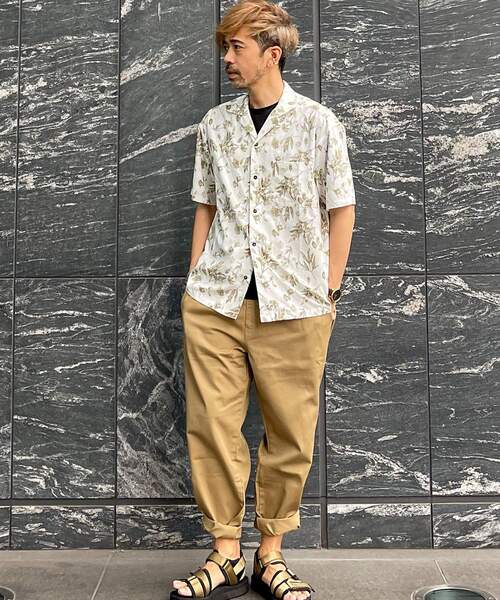 THE SHOP TK (ザ ショップ ティーケー )の「◆シワになりにくいボタニカルプリントシャツ(シャツ/ブラウス・メンズ・アイボリー系/サックスブルー系/グレー系3/グリーン系その他5・02/03/04)」の2枚目の写真